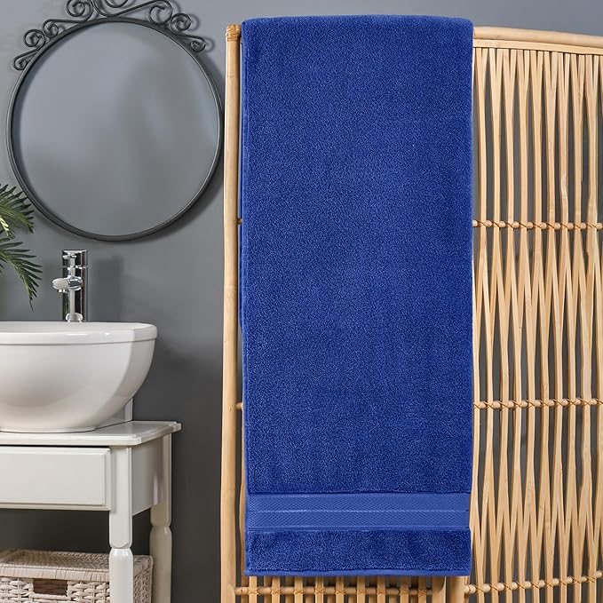 Elegant Comfort Three Line Popcorn Extra Large Luxury Bath Towel - Image 2