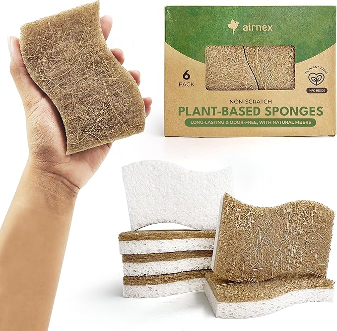 Biodegradable Natural Kitchen Sponge by Airnex
