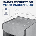 ZOBER Hanging Closet Organizer, 5-Shelf - Image 5