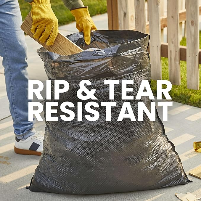 Glad Large 30 Gallon Trash Bags, Unscented Heavy Duty Garbage Bags, Forceflex - Image 4