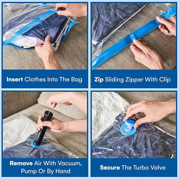 12 Pack Variety Vacuum Storage Bags - Image 6