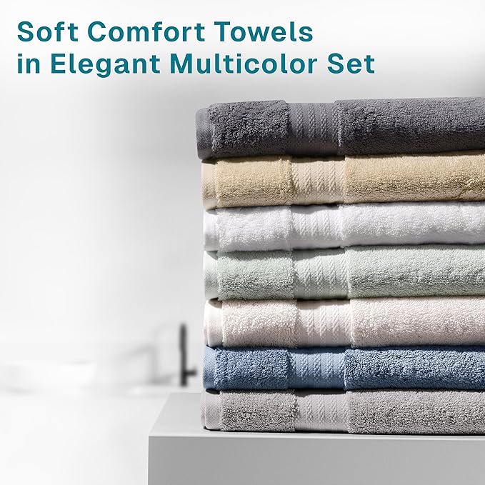 Fabdreams 100% Organic Cotton Bath Towel Set of 6 700 GSM Hotel Premium Plush - Image 5