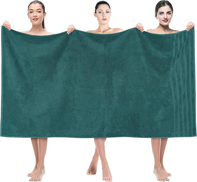 American Soft Linen 35x70 Jumbo Large Bath Towel, 600 GSM 100% Cotton Turkish by AmericanSoftLinen