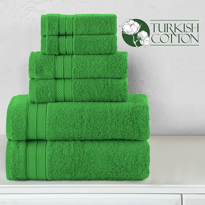 Elegant Comfort Luxury 6-Piece Towel Set, Premium Soft 100% Turkish Cotton - Image 4