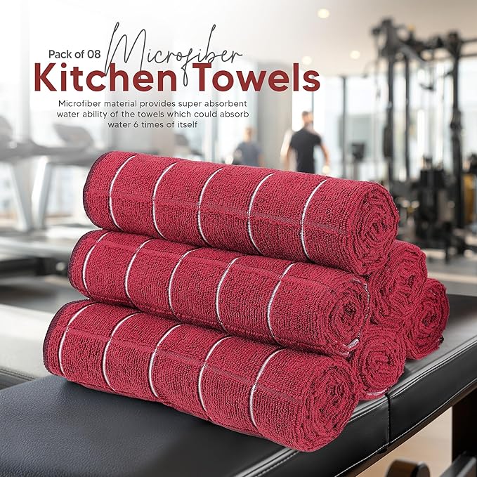 Utopia Towels 8 Pack Kitchen Towels Set, 12x12 Inches, Highly Absorbent and - Image 7