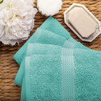 SUPERIOR Egyptian Cotton Pile Hand Towel Set of 4, Ultra Soft Luxury Towels - Image 5