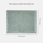 Luxury Silver-Infused Sage Green Hand Towels 2-Pack, 23.6"x17.7" - Image 3