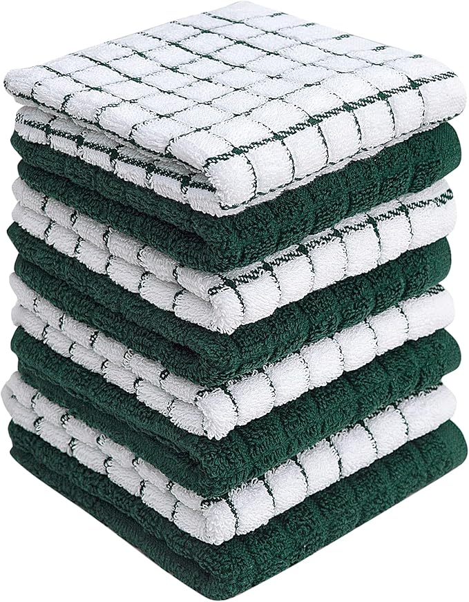 Bumble Dish Cloths | 12" x 12" | 100% Cotton Kitchen Towels | 405 GSM | Soft by BumbleTowels