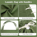 Canvas Laundry Bag 40"W x 35"H, Thick Canvas Laundry Bag - Image 4
