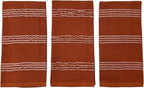 Serafina Home Terracotta Orange Rust Kitchen Hand Dish Towels: Oversized 18" x - Image 8