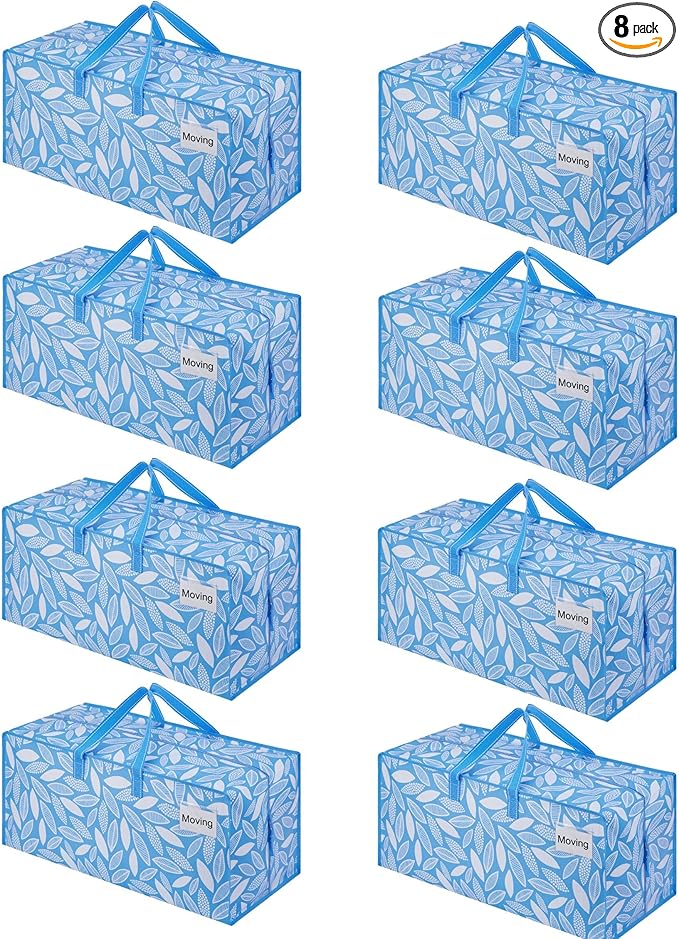 VENO 8 Pack Heavy Duty Moving Bags by Veno