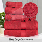 Superior Egyptian Cotton Pile 9 Piece Towel Set, Includes 3 Bath, 3 Hand - Image 3