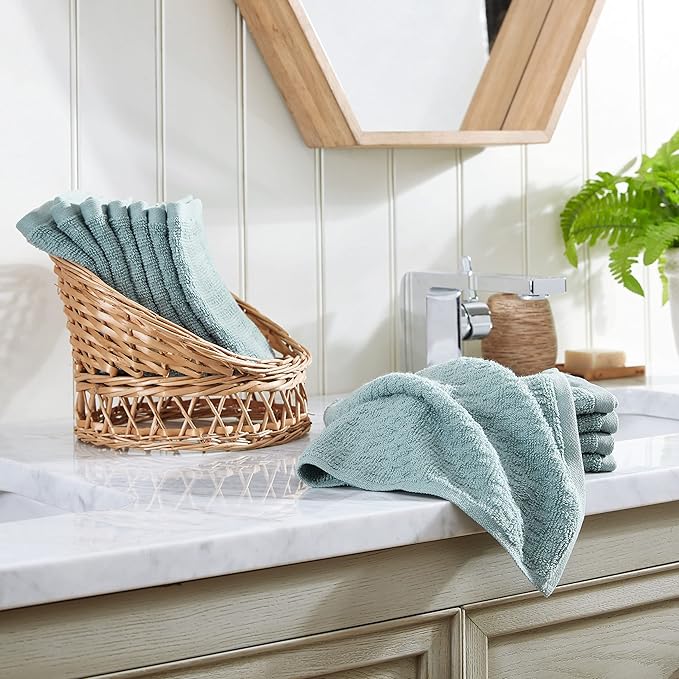 Tommy Bahama- Washcloth Set, Highly Absorbent Cotton Bathroom Decor, Low - Image 2