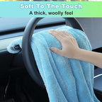 JOYMOOP Microfiber Towels for Cars, 2 Pack 35.4" x 23.6" Car Drying Towel - Image 5