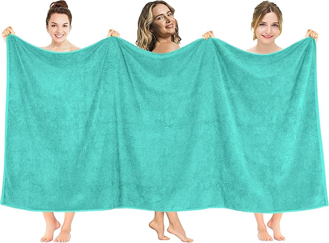 American Soft Linen 100% Cotton 600 GSM Turkish 40x80 Oversized Bath Towel Sheet by AmericanSoftLinen