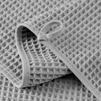 Microfiber Waffle Face Towels, 2 Pieces, Fast Drying, Lint Free 430 GSM - Image 3