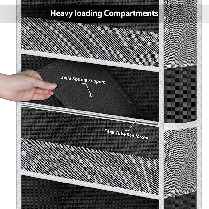 Univivi Door Hanging Organizer Nursery Closet Cabinet Baby Storage - Image 5