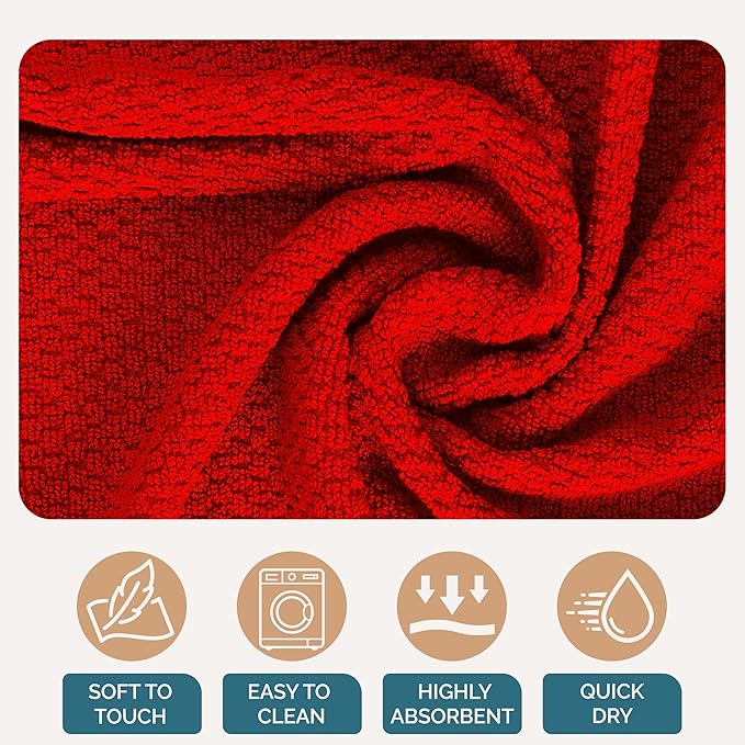 Casa Platino Dish Towels for Kitchen Drying Kitchen Towels – 8 Pc Durable - Image 8