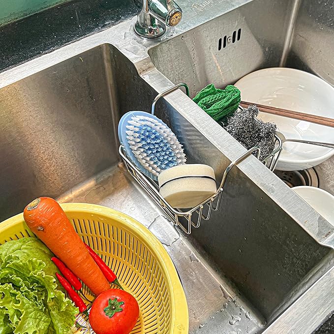 Stainless Steel Sponge Holder for Kitchen Sink - Image 4