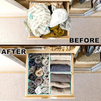 SIMPLE HOUSEWARE Foldable Drawer Organizer - Image 3