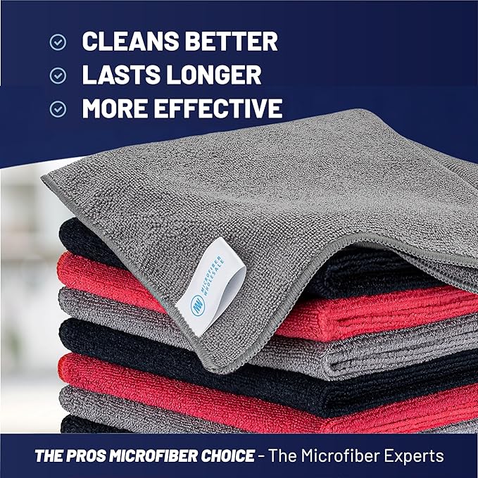 MW Pro Microfiber Cleaning Cloth | Black - Image 2