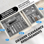 Simple Houseware Expandable Kitchen Drawer Flatware Organizer - Image 3