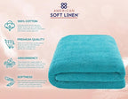 American Soft Linen 100% Cotton 600 GSM Turkish 40x80 Oversized Bath Towel Sheet - Image 4