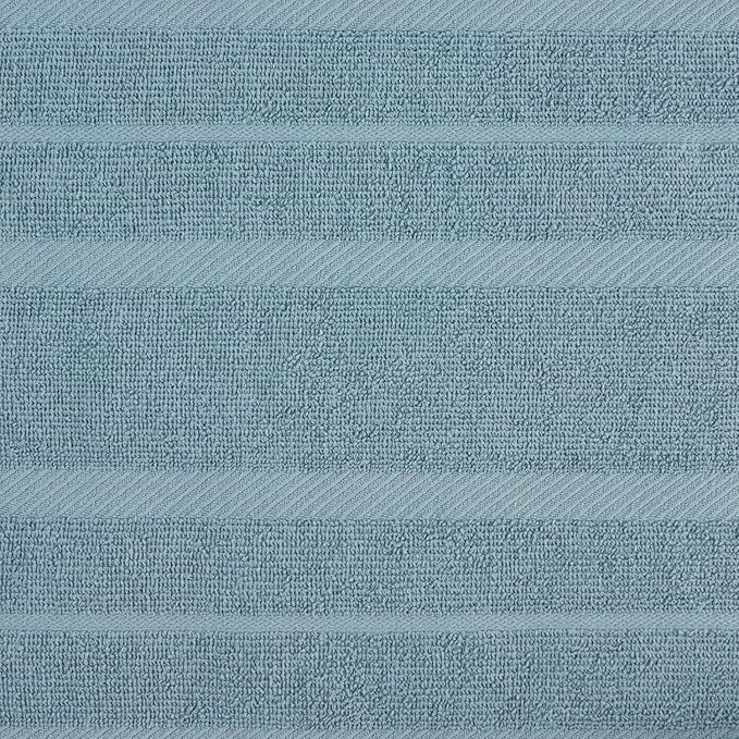 KitchenAid Albany Kitchen Towel 4-Pack Set, Fog Blue/White - Image 3