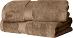 SUPERIOR Egyptian Cotton Pile Bath Towel Set of 2, Ultra Soft Luxury Towels by SUPERIOR