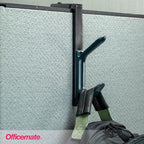 Officemate Double Coat Hooks for Cubicle Panels, Adjustable 1.25-3.5 Inch - Image 5