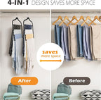 Velvet Pant Clothes Hanger Space Saving Non Slip Shorts Hanger, Myfolrena Jeans - Image 2