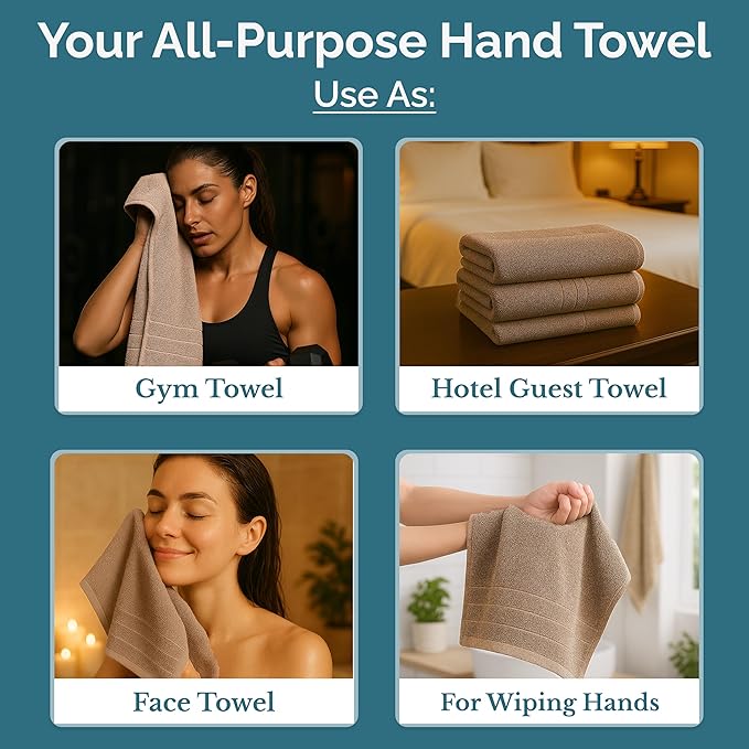 Casa Platino Bathroom Hand Towels - Image 3