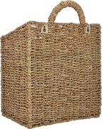 MyGift Wall Basket Hanging Storage Basket, Large Decorative Baskets, Magazine - Image 4