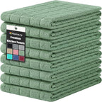 Homaxy Premium Cotton Kitchen Towels 16"x 28", Large Natural Ring Spun 390 GSM by Homaxy