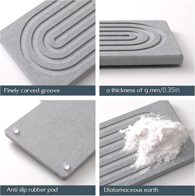 Stone Quick Dry Faucet Mat for Kitchen Sink Stone Faucet Mat for Kitchen Sink - Image 9