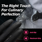 MAMISON Black Nitrile Disposable Gloves, Powder-Free, Latex-Free, 4 Mil - Image 4