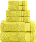 Elegant Comfort Luxury 6-Piece Towel Set, Premium Soft 100% Turkish Cotton by ELEGANTCOMFORT