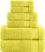 Elegant Comfort Luxury 6-Piece Towel Set, Premium Soft 100% Turkish Cotton by ELEGANTCOMFORT
