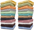 ZUPERIA 100% Cotton Bath Wash Cloths 24 Pack by Zuperia
