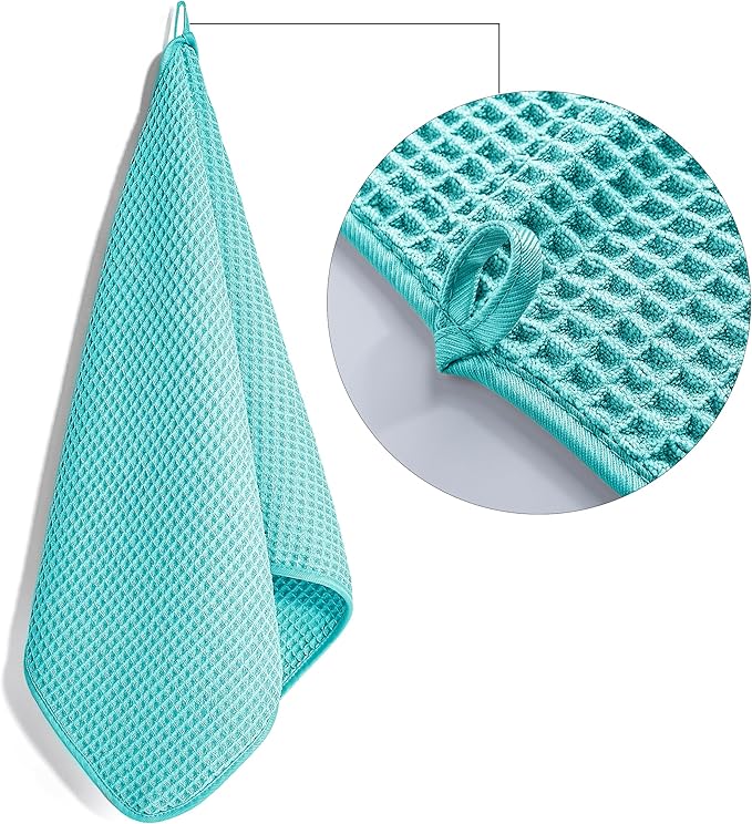 POLYTE 430 GSM Microfiber Lint Free Hand Towel, 16 x 30 in, 4 Pack - Image 3