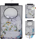 Breathable Mesh Laundry Hamper, Bringing Hooks Foldable Hanging Shower Caddy by GUMQDD
