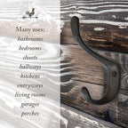 Rustic Cast Iron Coat Hooks - Image 6
