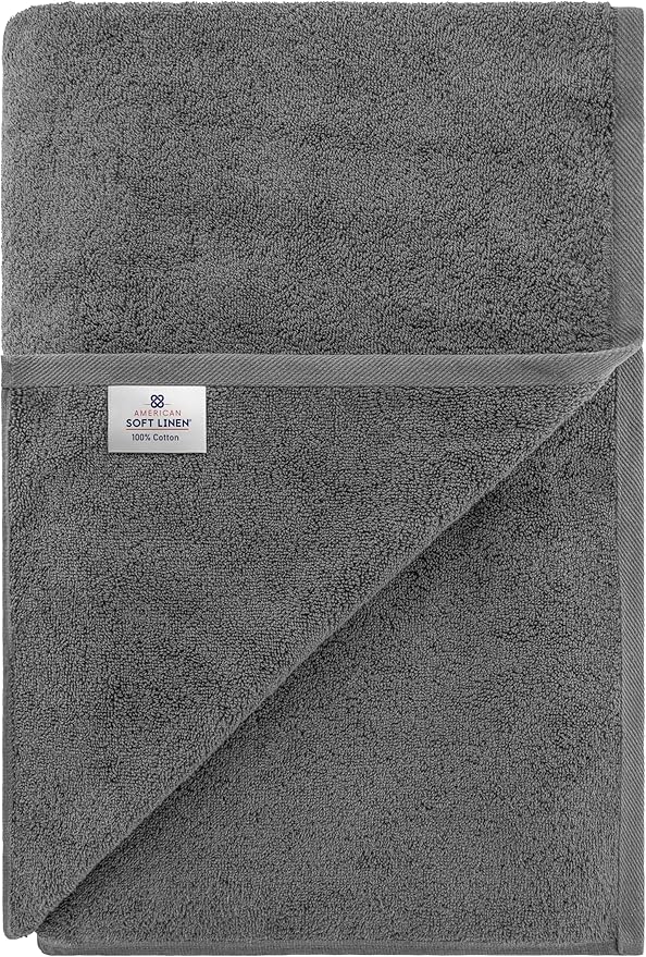 American Soft Linen 100% Cotton 600 GSM Turkish 40x80 Oversized Bath Towel Sheet - Image 6