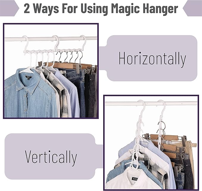 Mr. Pen- Space Saving Hangers for Clothes, Plastic Multi Clothes Hangers Space - Image 6