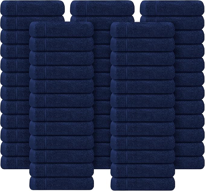 Tens Towels Pack of 60 Washcloths, 12 x 12 Inches, Lighter Weight, Quick to Dry - Image 9