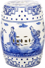 Safavieh Ocean Jewel Chinoiserie Ceramic Decorative Garden Stool, Blue by SAFAVIEH