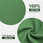 Homaxy 100% Cotton Waffle Weave Kitchen Towels, 13 x 28 Inches Super Absorbent - Image 2