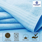 GLAMBURG Premium Cotton Oversized 2 Pack Bath Sheet 35x70-100% Pure Cotton - Image 2
