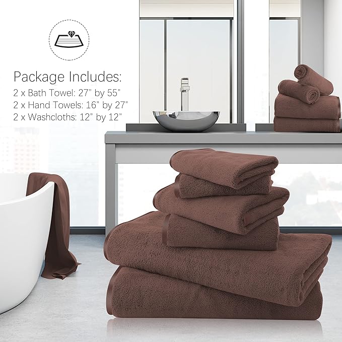 TENSTARS Luxury Silk Hemming Towel Set - Image 3