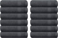 GLAMBURG Ultra Soft 12-Piece Washcloths Set 13x13-100% Ringspun Cotton by GLAMBURG